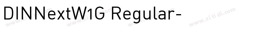 DINNextW1G Regular字体转换